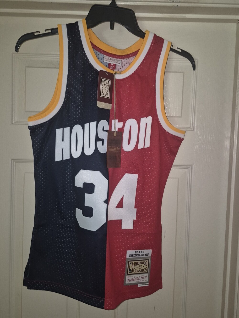 Mitchell & Ness Houston Rockets Hakeem Olajuwon Split Jersey